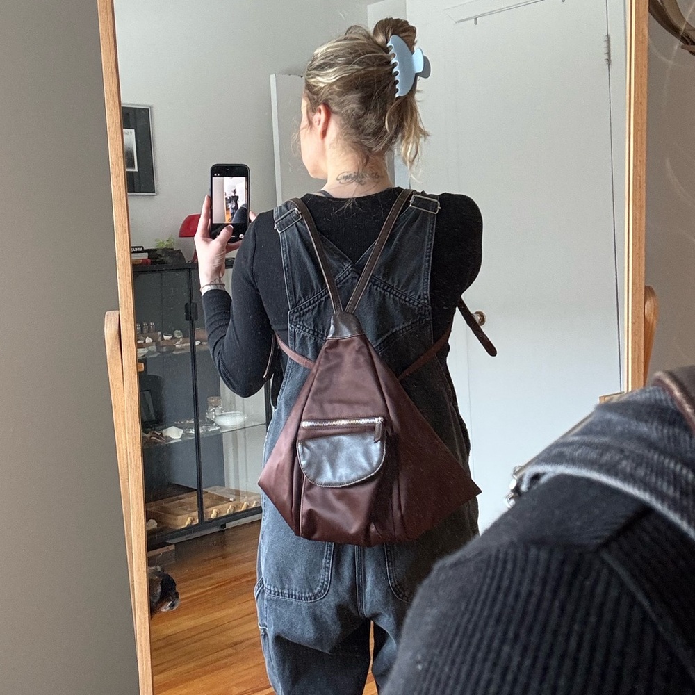 Vintage Holt Renfrew Leather and Satin  Bag - Picture 9 of 9